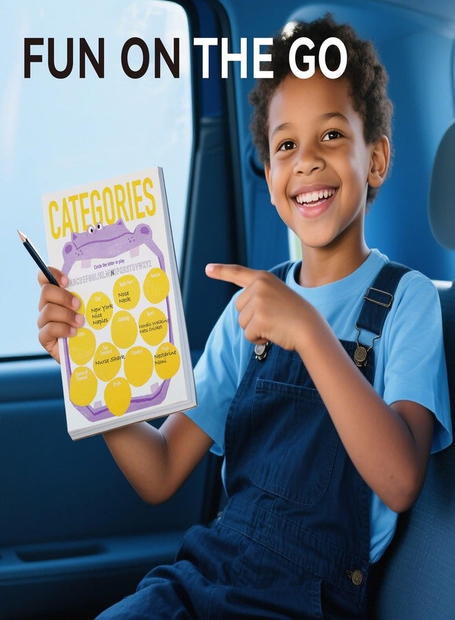 Dotimo kids Dotimo Travel Games for Kids Ages 3+, 90-Page Activity Book with Hangman & 5 Classic Games, Screen-Free Road Trip Essentials, 6"x9" Tear-Out Sheets - Image 5